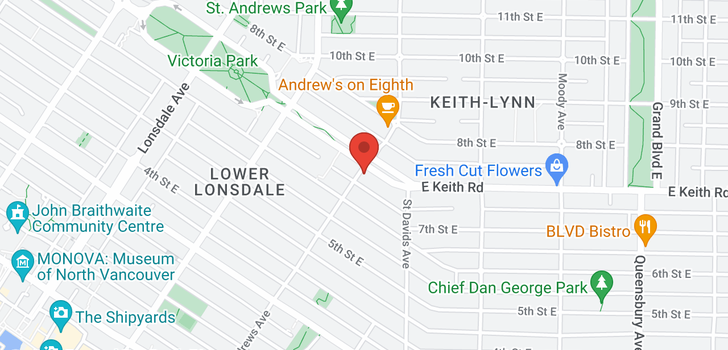 map of 652-656 ST. ANDREWS AVENUE